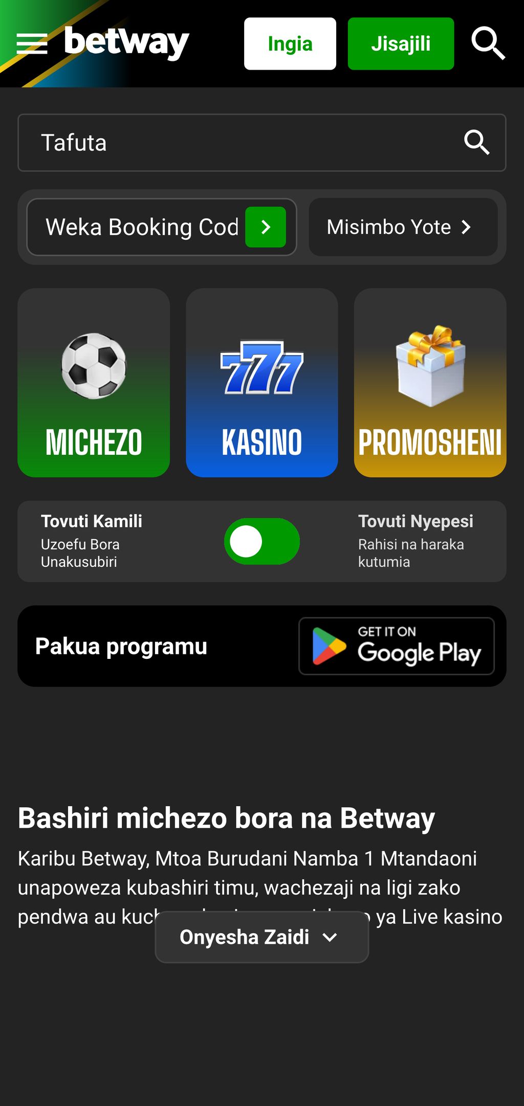 Betway official website