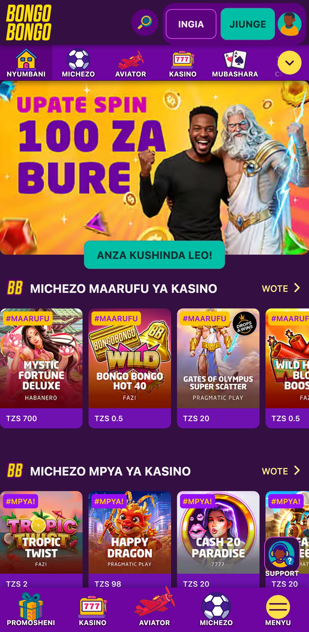 Bongobongo Tanzania official website