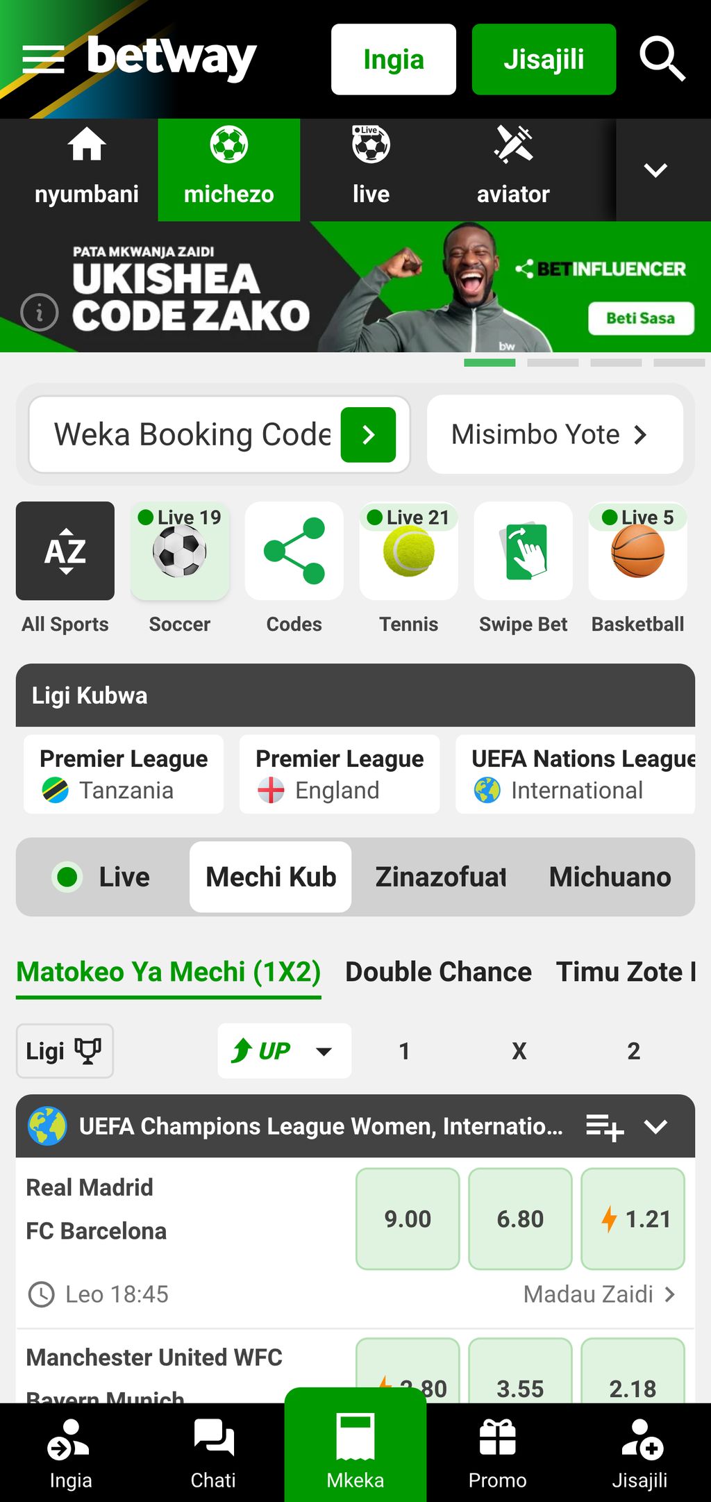 Betway sports betting