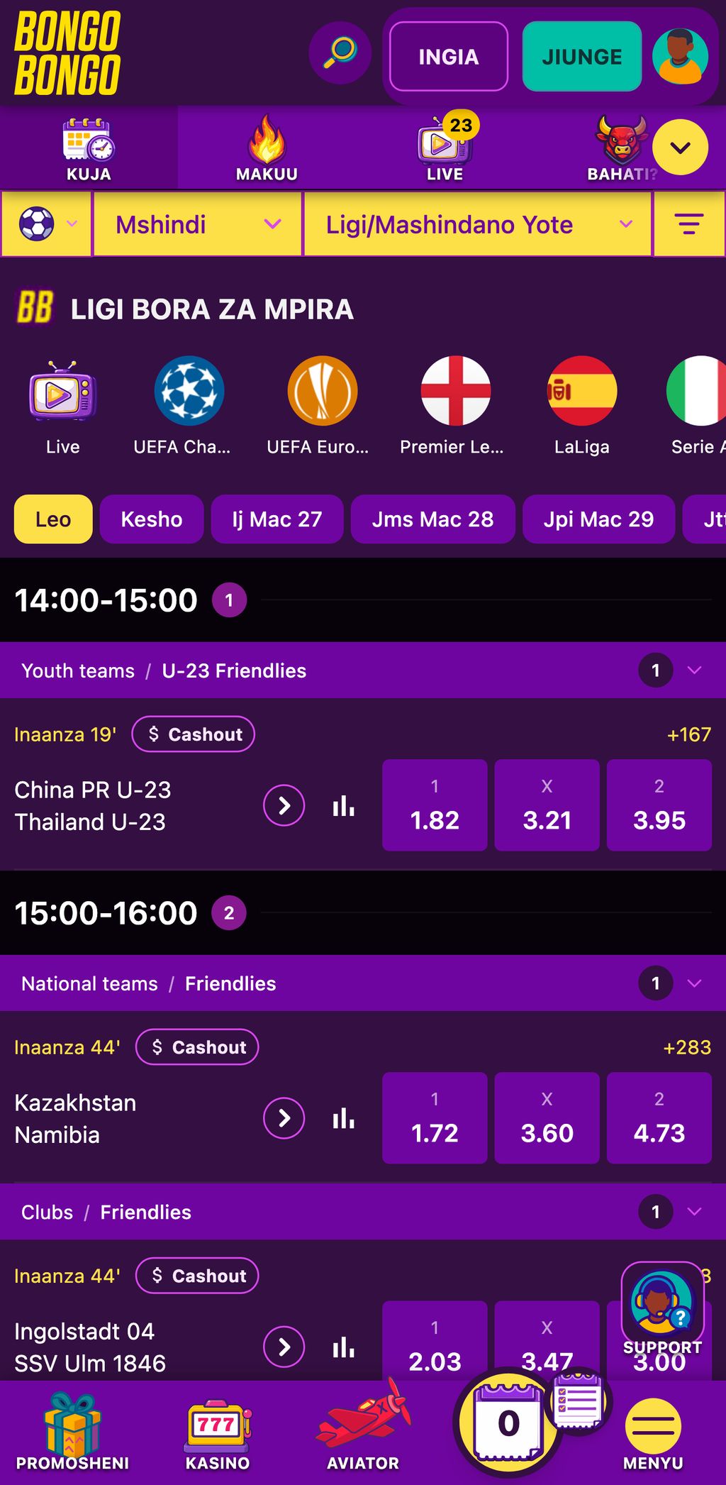 Bongobongo Tanzania sports betting