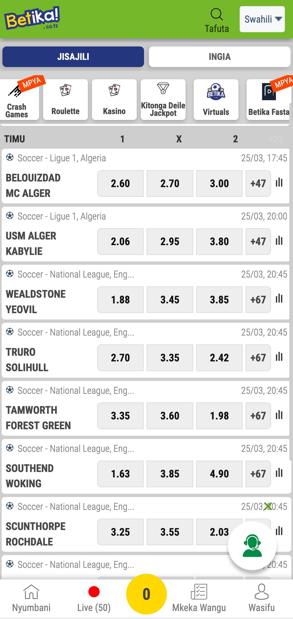 Betika sports betting