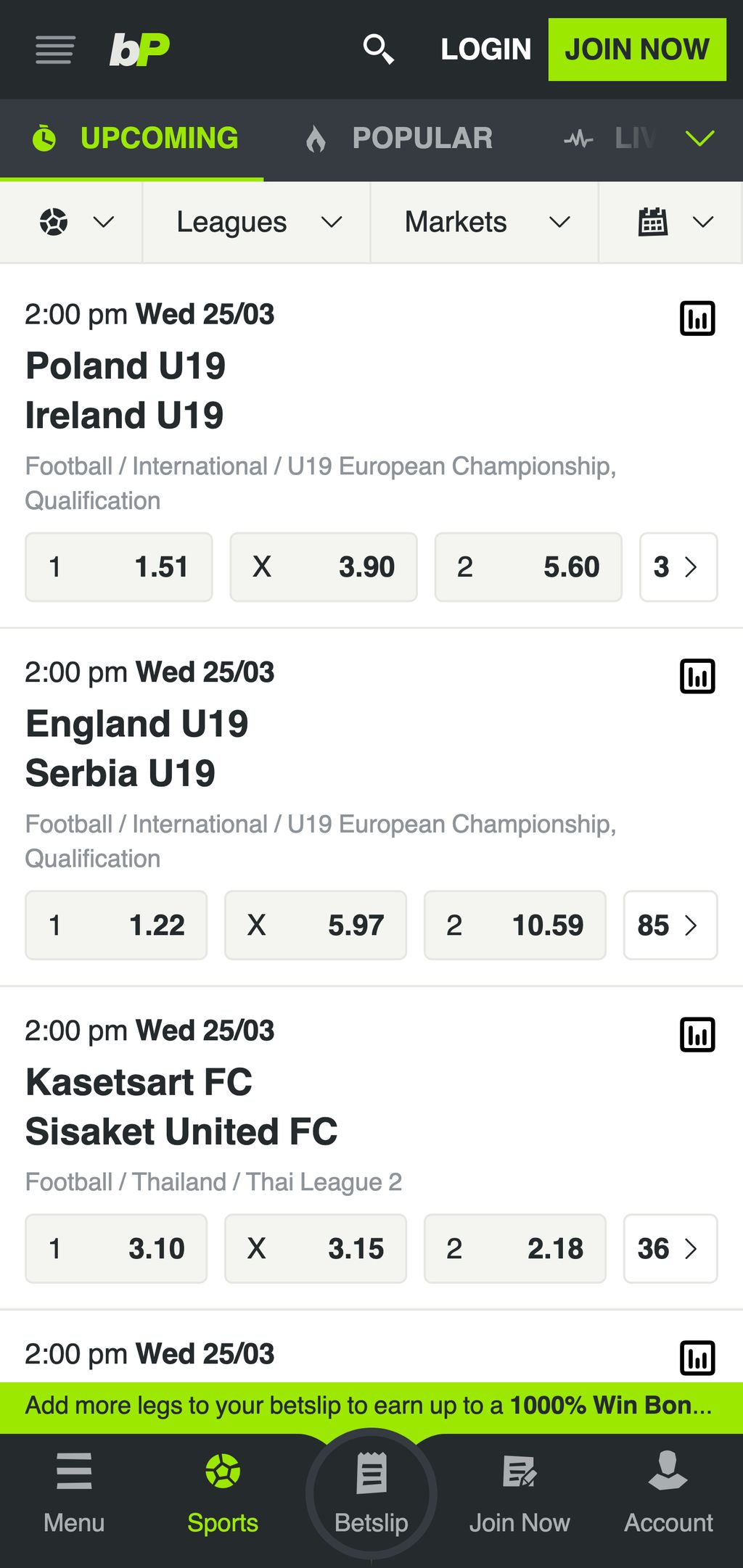 betPawa sports betting